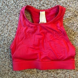 Fabletics Trinity High Impact Sports Bra in Lipstick Red size Small